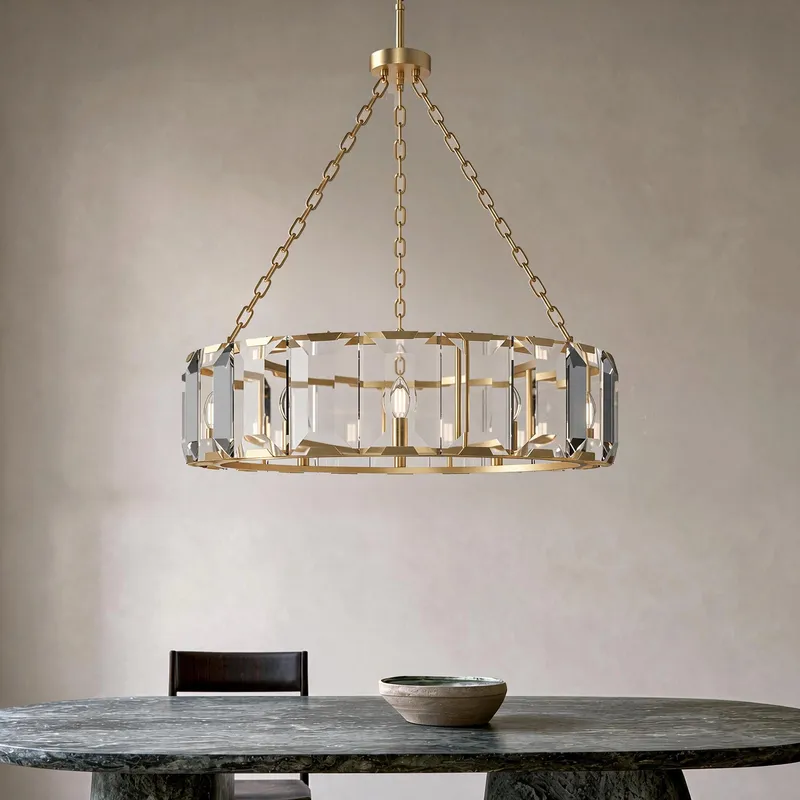 MOD Lighting Solara — Brushed Gold / 33" / Warm White (3000K)