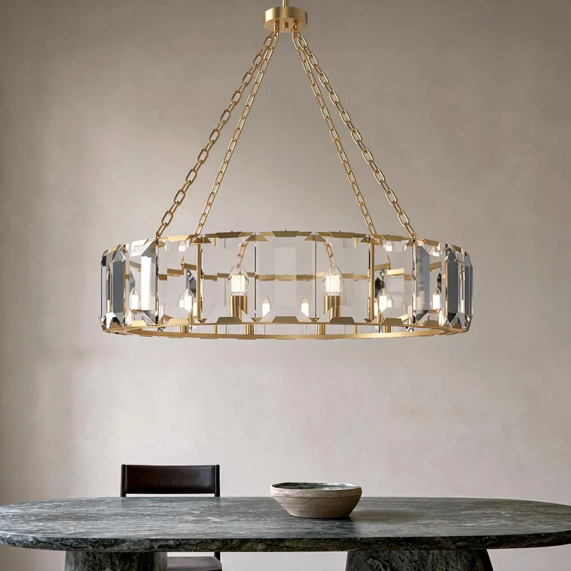 MOD Lighting Solara — Brushed Gold / 39" / Warm White (3000K)