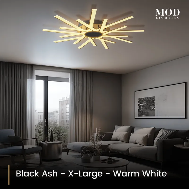 MOD Lighting Sparkle — Black Ash / Extra Large / Warm White (3000K)