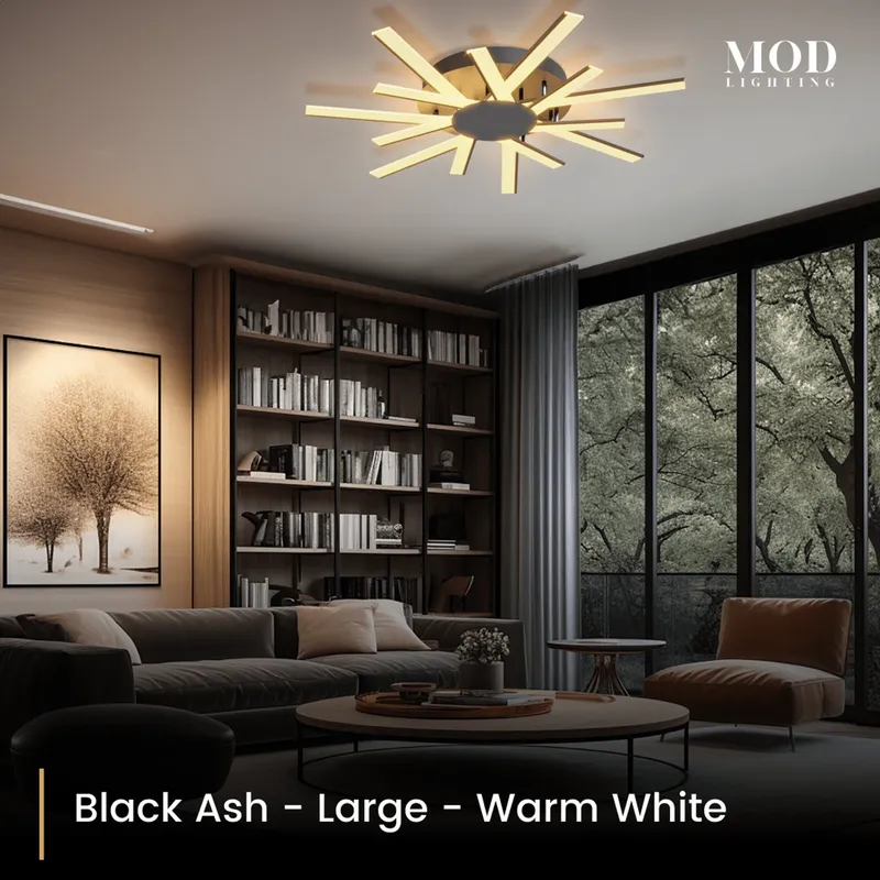 MOD Lighting Sparkle — Black Ash / Large / Warm White (3000K)