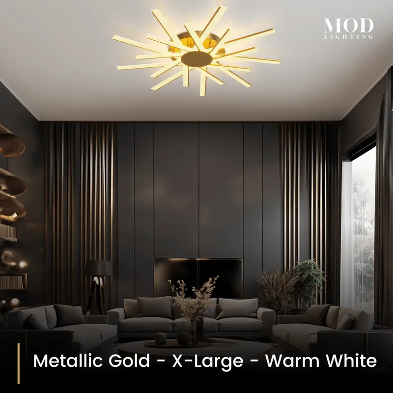 MOD Lighting Sparkle — Metallic Gold / Extra Large / Warm White (3000K)