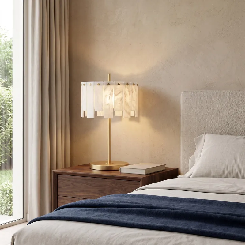 MOD Lighting Velina · Brass and Alabaster Table Lamp