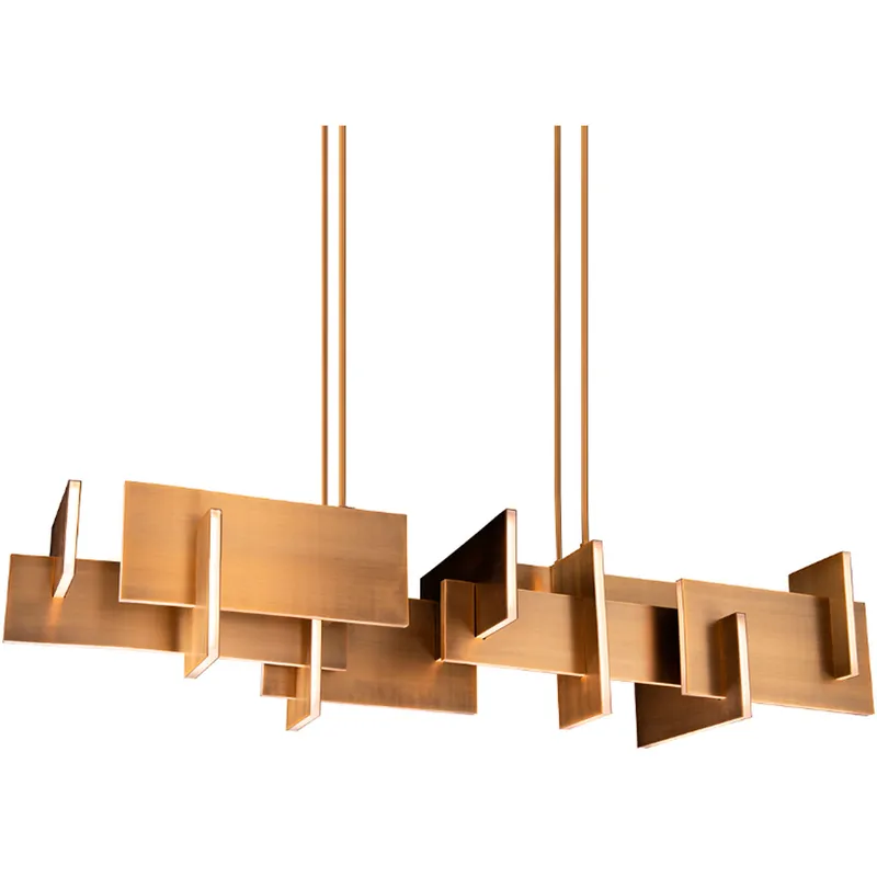 Amari LED 16 inch Aged Brass Chandelier Ceiling Light