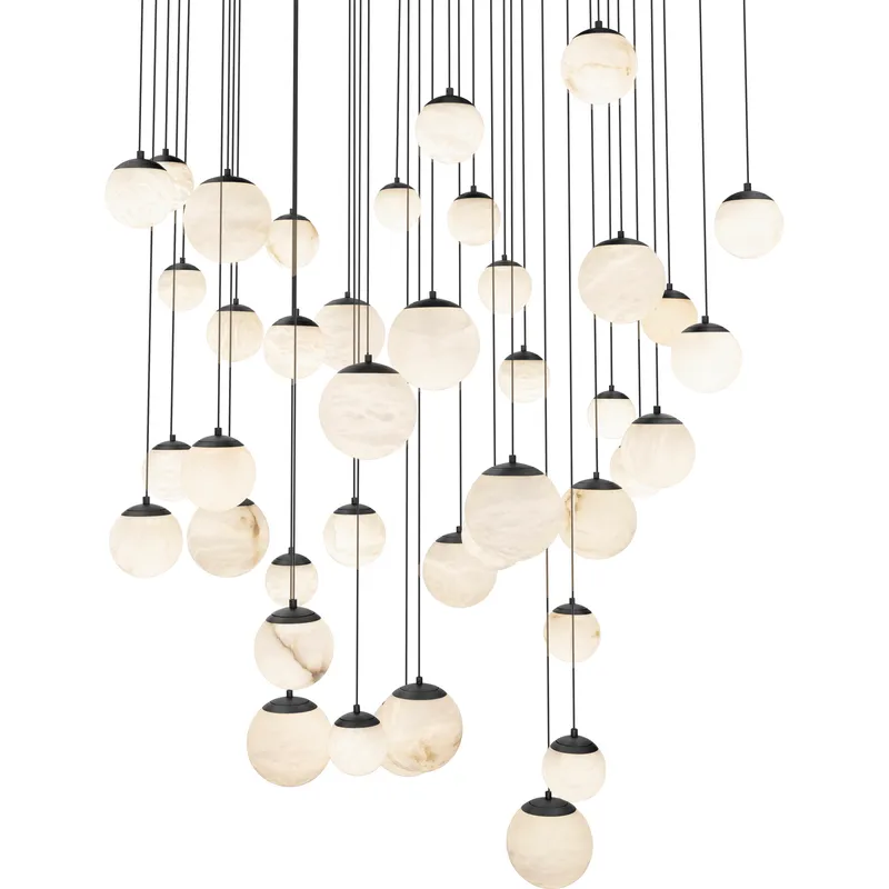 Pisces 41 Light 36 inch Black Pendant Ceiling Light