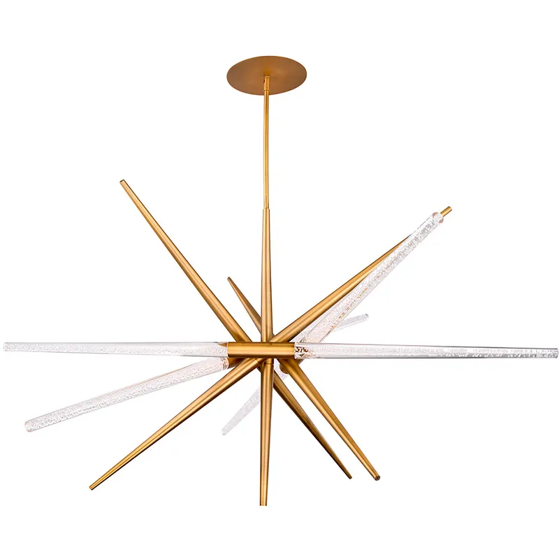 Stormy LED 48 inch Aged Brass Pendant Ceiling Light in 50in.