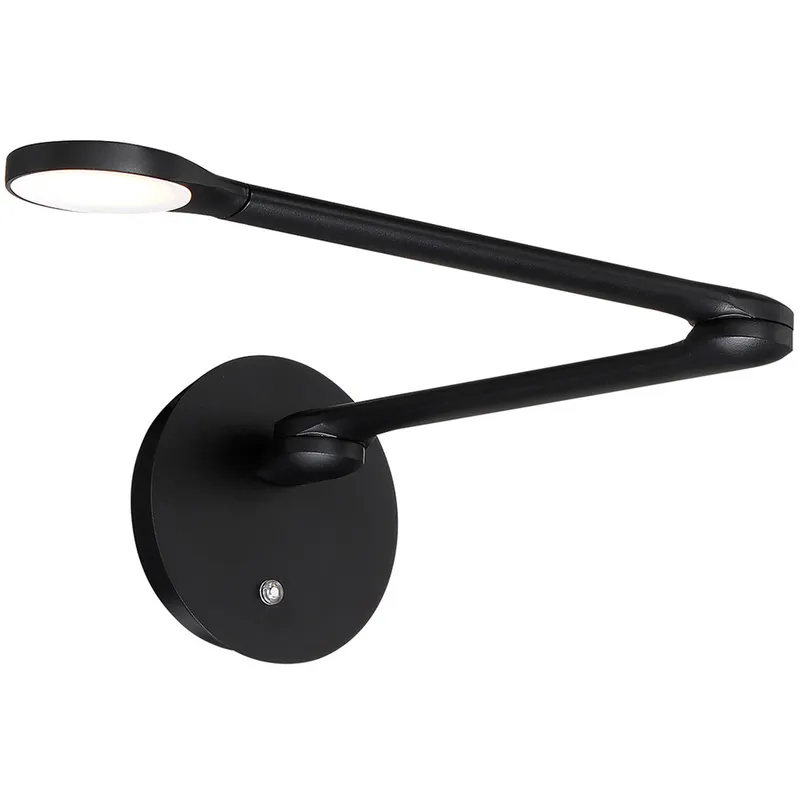 Reflex 1 inch 8 watt Black Headboard Light Wall Light