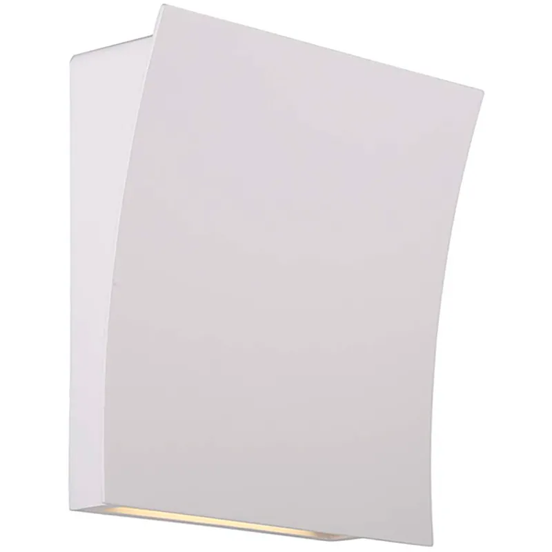 Slide LED 3.8 inch White ADA Wall Sconce Wall Light in 3500K