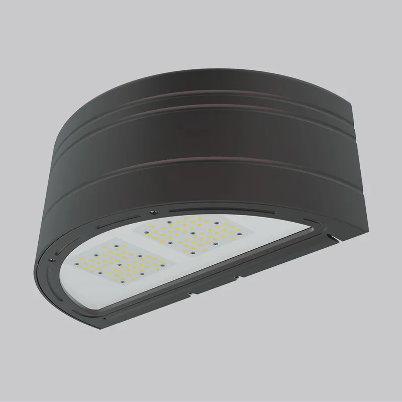 Morelux CCT/Wattage Adjustable Half Moon Wall Pack Bronze