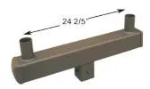 Morelux 5" Twin Square Vertical Tenon Bronze