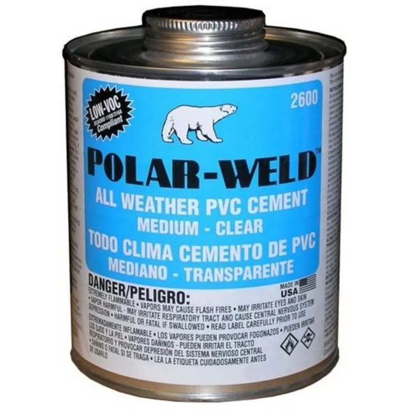 Polarweld Glue With Brush, 1 Pint