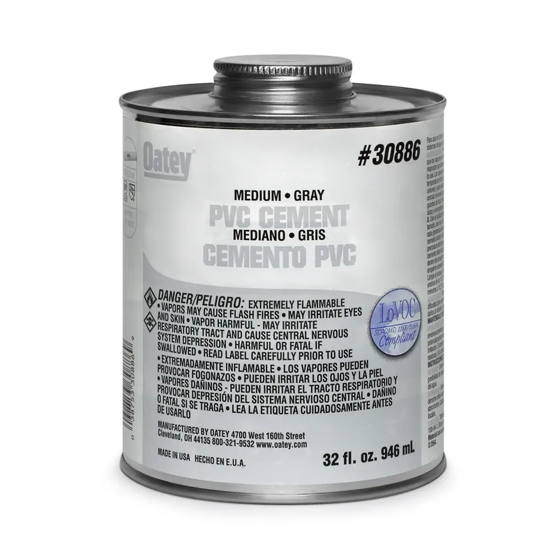 PVC Medium Gray Cement - Quart
