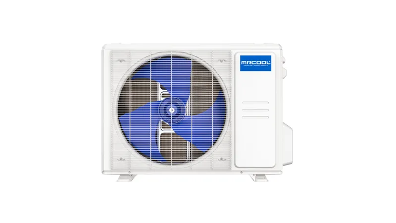 MRCOOL 9k BTU 18 SEER2 Advantage Ductless Heat Pump Condenser with 16 ft Install Kit - 230v — Scratch & Dent, Grade A
