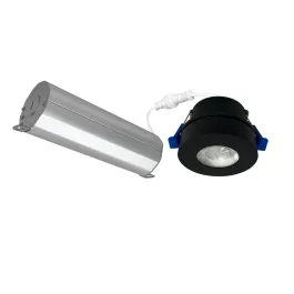 Nora Lighting 2" M-Wave Can-less Adjustable LED Downlight - 9W - 750 Lumens - 3000K - 90° Tilt - 120V - Black