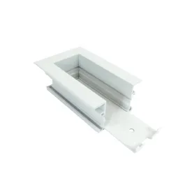 Nora Lighting Recessed Track Housing End Feed - White