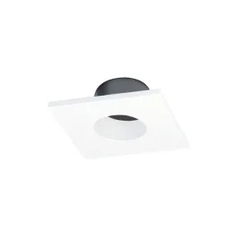 Nora Lighting 1" Iolite Can-less Square Downlight Trim - Matte Powder White