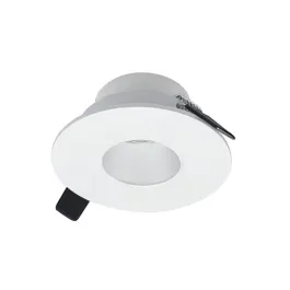 Nora Lighting 2" Iolite Can-less Round Pinhole Trim - Matte Powder White Pinhole / Flange