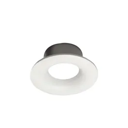 Nora Lighting 1" Iolite Can-less Round Bullnose Trim - White Trim