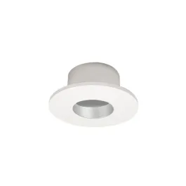 Nora Lighting 1" Iolite Can-less Round Downlight Trim - Haze Reflector / White Flange