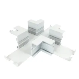 Nora Lighting Recessed Track Housing X-Connector - White