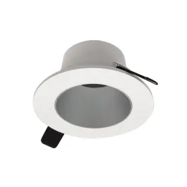 Nora Lighting 2" Iolite Can-less Round Downlight Trim - Haze Reflector / White Flange