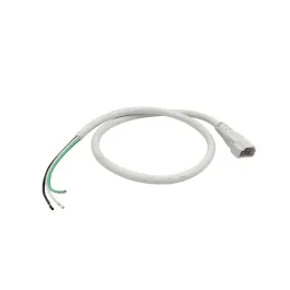 Nora Lighting 2-Wire Ground Hardwire Connector for LED Under Cabinet Lights - White