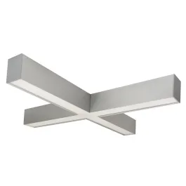 Nora Lighting 50 Watt L-Line LED Indirect / Direct Linear - X-Connector - 6,028 Lumens - CCT Selectable - Aluminum