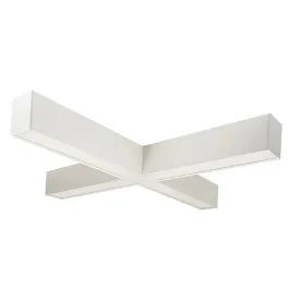Nora Lighting 50 Watt L-Line LED Indirect / Direct Linear - X-Connector - 6,028 Lumens - CCT Selectable - White