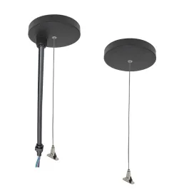 Nora Lighting 20' Pendant & Power Mounting Kit for NLUD Series - Black