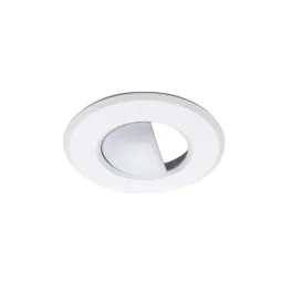 Nora Lighting 1" Round M1 Scoop Trim - White