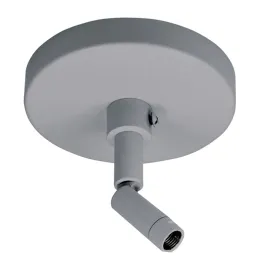 Nora Lighting Track Lighting Slope Pendant Adapter - Silver