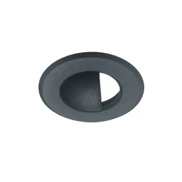Nora Lighting 1" Round M1 Scoop Trim - Matte Black