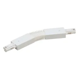 Nora Lighting One-Circuit Track System Flexible Connector - White