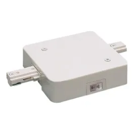 Nora Lighting Two-Circuit Track System In-Line Feed w/ Current Limiter - 1A - White