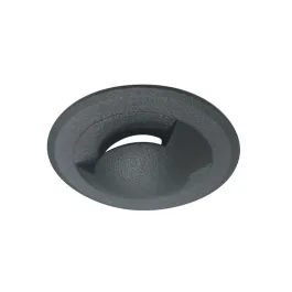 Nora Lighting 1" Round M1 Stainless Steel Indicator Trim - Matte Black