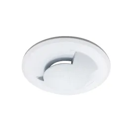 Nora Lighting 1" Round M1 Stainless Steel Indicator Trim - White