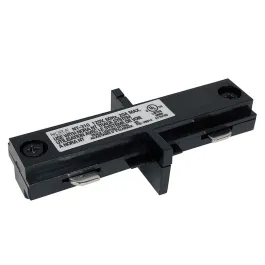 Nora Lighting One-Circuit Track System Straight Connector - Black