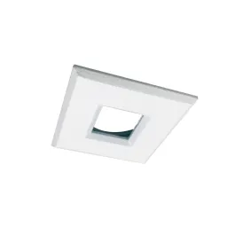Nora Lighting 1" Square M1 Stainless Steel Trim - White