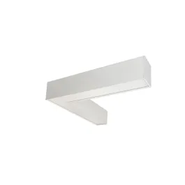 Nora Lighting 30 Watt L-Line LED Indirect / Direct Linear - L-Connector - 3,781 Lumens - CCT Selectable - White