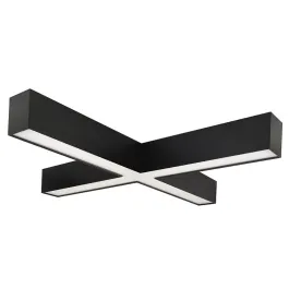 Nora Lighting 50 Watt L-Line LED Indirect / Direct Linear - X-Connector - 6,028 Lumens - CCT Selectable - Black