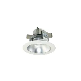 Nora Lighting 4" 12W Cobalt Round LED Retrofit Downlight - Dimmable - 3500K - 750 Lumens - 120V - White Trim / Chrome Reflector