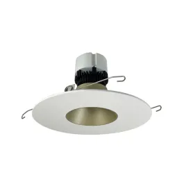 Nora Lighting 5"/6" Pearl LED Retrofit Downlight - Dim to Warm - 900 Lumens - Champagne / Matte Powder White