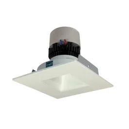 Nora Lighting 4" Pearl LED Retrofit Downlight - Square Deep Regressed - 850 Lumens - Dim to Warm - White