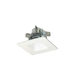 Nora Lighting 4" 12W Cobalt Square LED Retrofit Downlight - Dimmable - 3500K - 750 Lumens - 120V - White