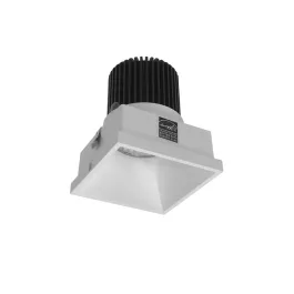Nora Lighting 4" Iolite LED Downlight - Square Trimless - 1000 Lumens - 2700K - Matte Powder White