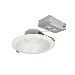 Nora Lighting 6" Theia LED Downlight - CCT Selectable - 1400lm / 15W - 120V - Matte Powder White