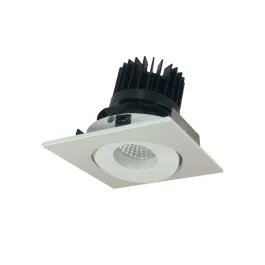Nora Lighting 4" Iolite LED Downlight - Square Gimbal - 1500 / 2000 / 2500 Lumens - 3000K - White