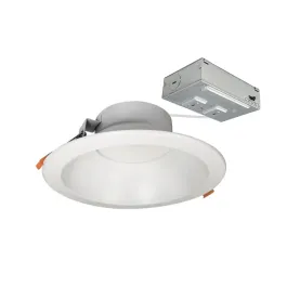 Nora Lighting 8" Theia LED Downlight - CCT Selectable - 2100lm / 22W - 120V - Matte Powder White