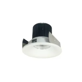 Nora Lighting 2" Iolite LED Downlight - Round Bullnose - 1000 Lumens - 2700K - Matte Powder White