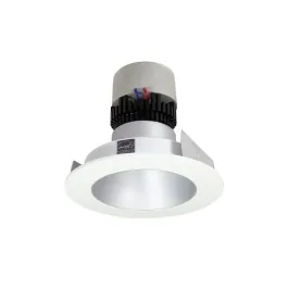 Nora Lighting 4" Pearl LED Retrofit Downlight - Round Deep Regressed - 900 Lumens - Dim to Warm - Haze / Matte Powder White
