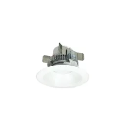 Nora Lighting 4" 12W Cobalt Round LED Retrofit Downlight - Dimmable - 3000K - 750 Lumens - 120V - Matte Powder White